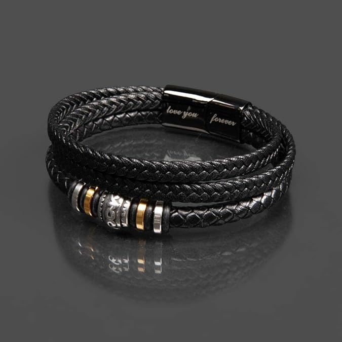 To My Grandson - Love You Forever - Braided Bracelet