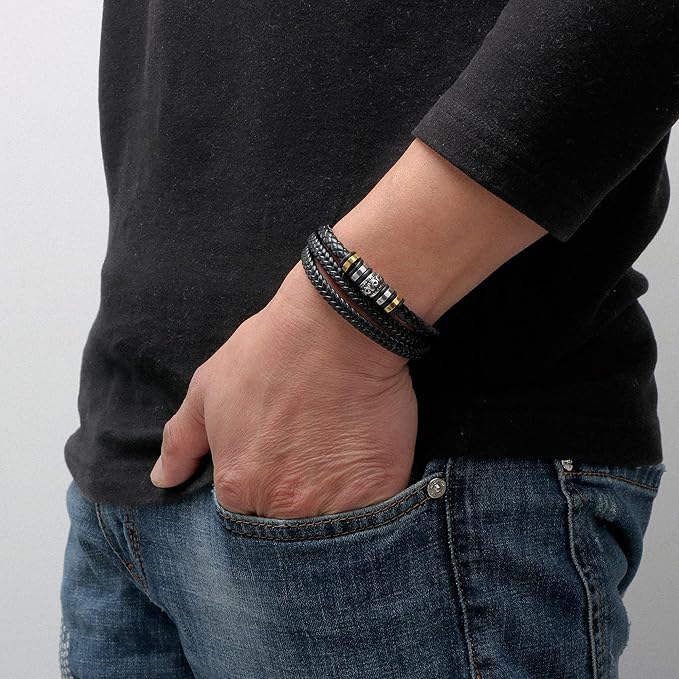 To My Grandson - Love You Forever - Braided Bracelet