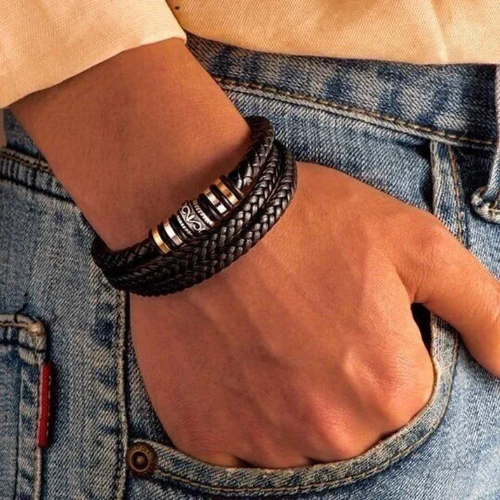 To My Grandson - Love You Forever - Braided Bracelet