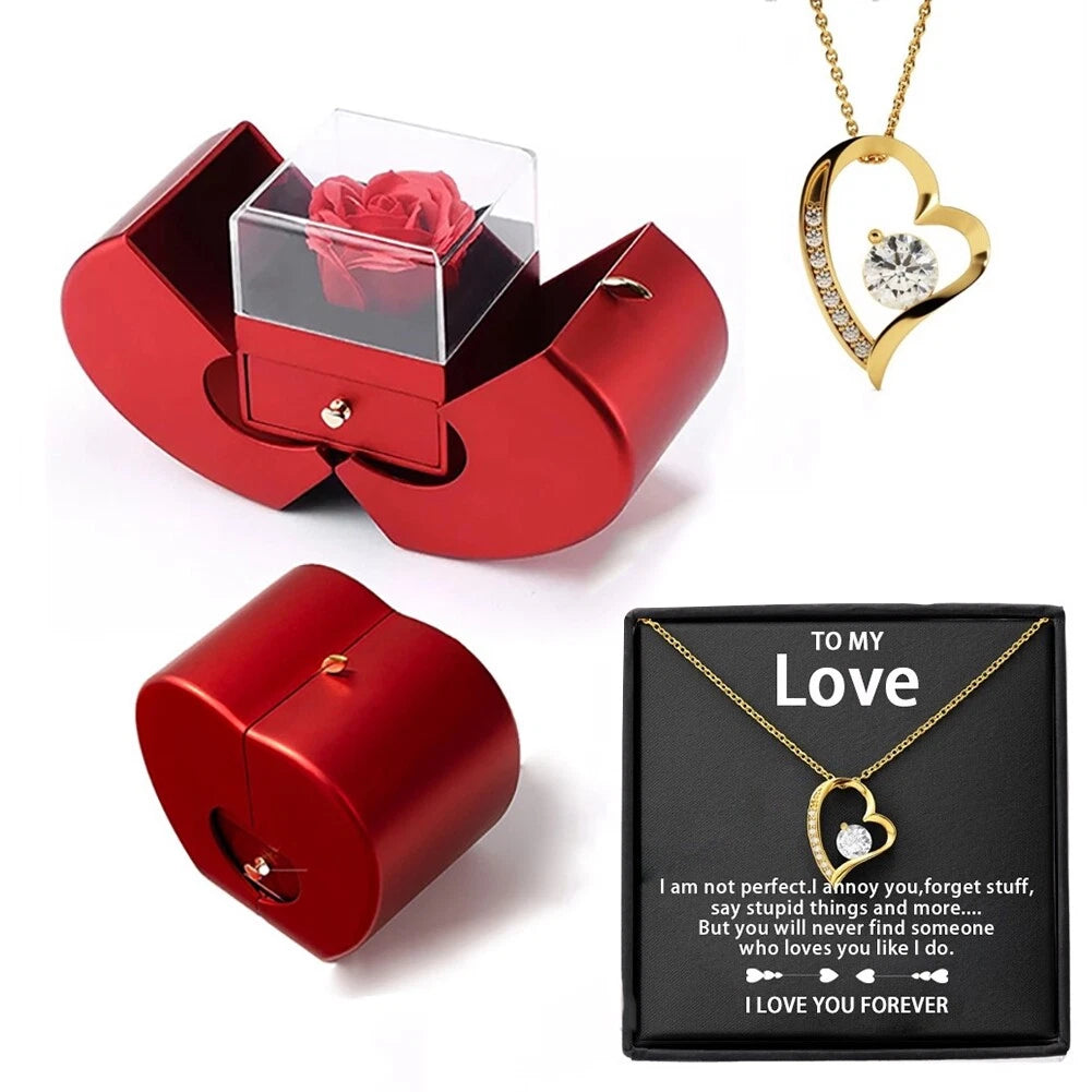 Eternal Rose™ - To My Love - Heart Necklace