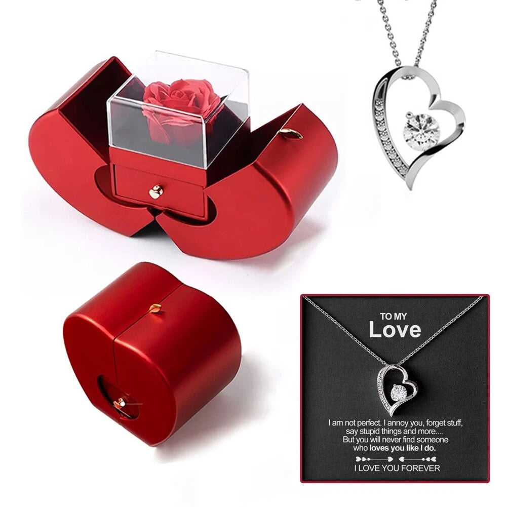 Eternal Rose™ - To My Love - Heart Necklace