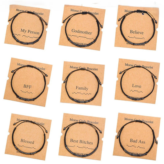 Morse Code Bracelet - Customisable Message