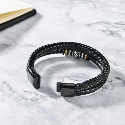 To My Grandson - Love You Forever - Braided Bracelet