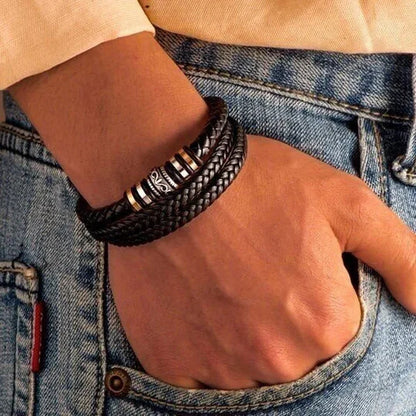 To My Grandson - Love You Forever - Braided Bracelet
