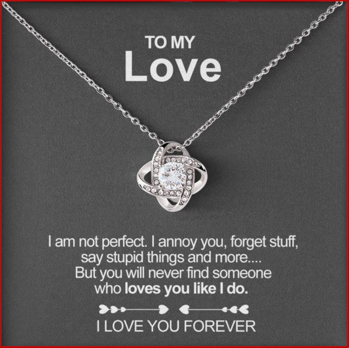 Eternal Rose™ - To My Love - Necklace