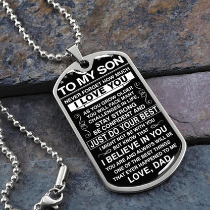 To My Son - Love Dad - Love Tag™