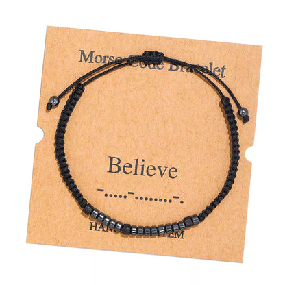 Morse Code Bracelet - Customisable Message