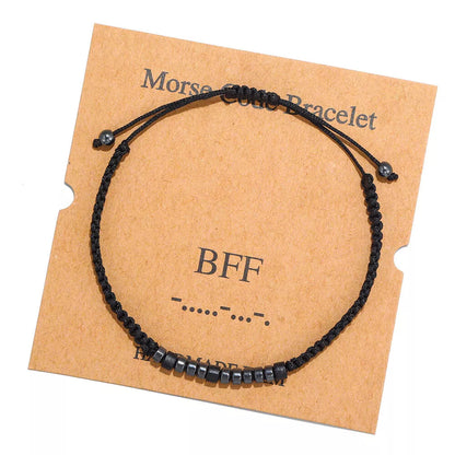 Morse Code Bracelet - Customisable Message
