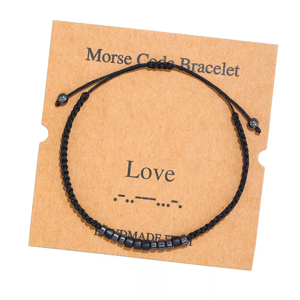 Morse Code Bracelet - Customisable Message