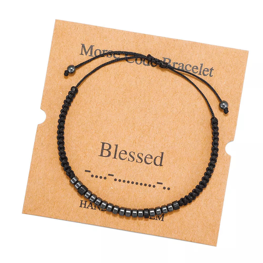 Morse Code Bracelet - Customisable Message